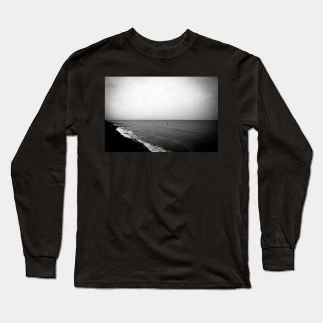 Cromer Coastline in Norfolk Long Sleeve T-Shirt by stuartchard